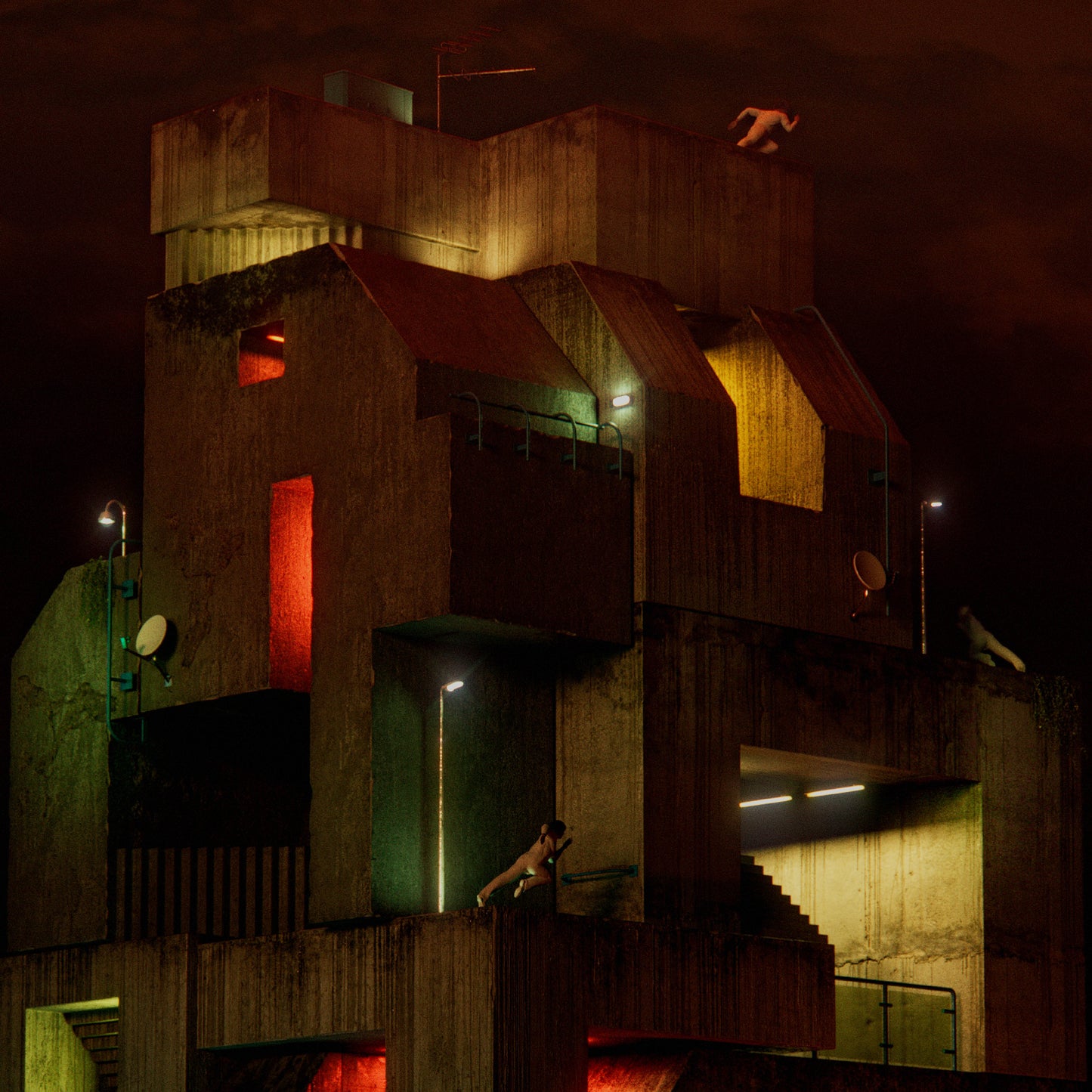 Run Outs Brutalist Art Print